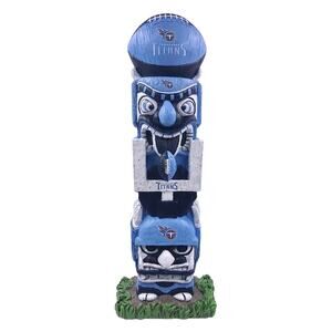 NFL Titans Tiki Face Totem Pole Figurine Tennessee 16" Indoor/Outdoors Team New